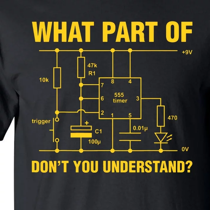 Funny Understand Electrical Electric Electrician Engineer Tall T-Shirt