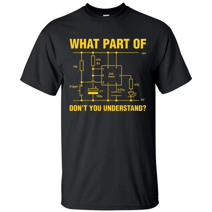 Funny Understand Electrical Electric Electrician Engineer Tall T-Shirt