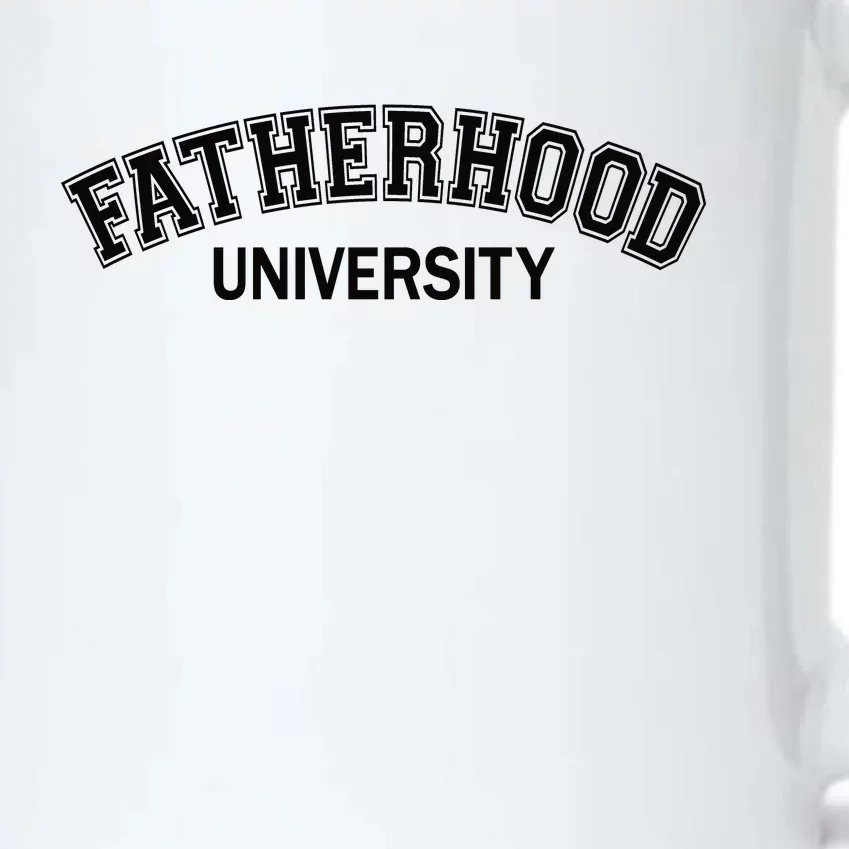 Fatherhood University Fathers Day Black Color Changing Mug