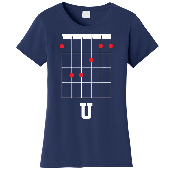 F U Funny Guitar Chord For Guitarists Women's T-Shirt