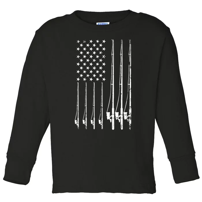 Fishing USA Toddler Long Sleeve Shirt