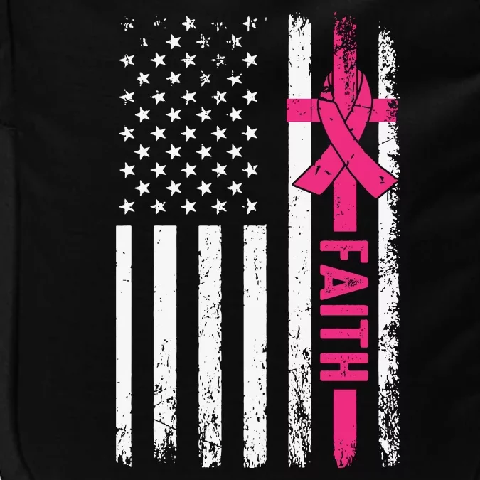 Faith Usa Flag Cancer Logo Impact Tech Backpack