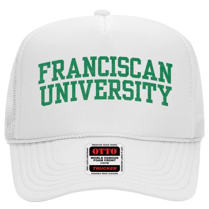 Franciscan University High Crown Mesh Trucker Hat