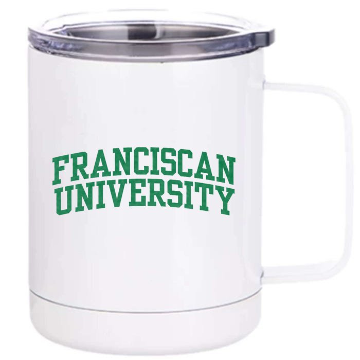 Franciscan University Front & Back 12oz Stainless Steel Tumbler Cup