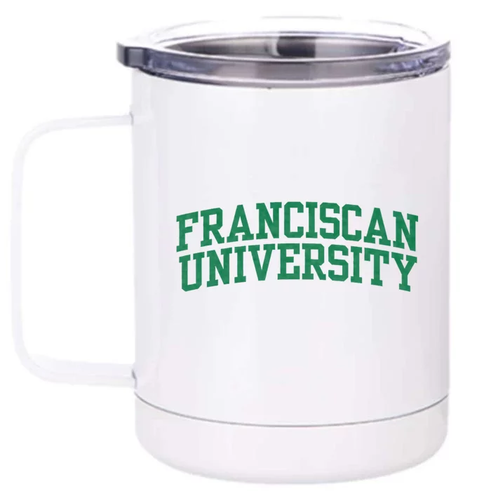 Franciscan University Front & Back 12oz Stainless Steel Tumbler Cup