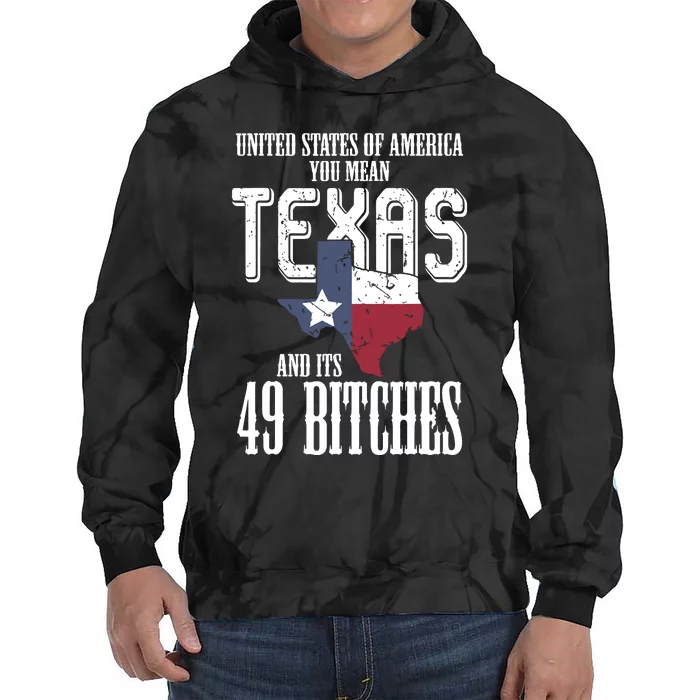 Funny Usa Flag United States Of America Texas Tie Dye Hoodie