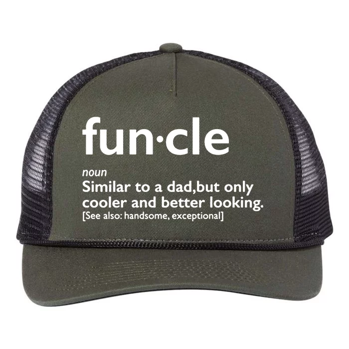 Funcle Uncle Funny Retro Rope Trucker Hat Cap