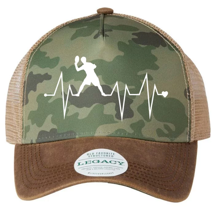 Funny Ultimate Frisbee Player Heartbeat Heart Pulse Rate Ekg Funny Gift Legacy Tie Dye Trucker Hat