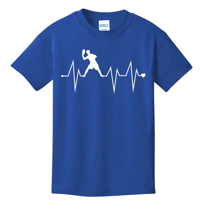 Funny Ultimate Frisbee Player Heartbeat Heart Pulse Rate Ekg Funny Gift Kids T-Shirt