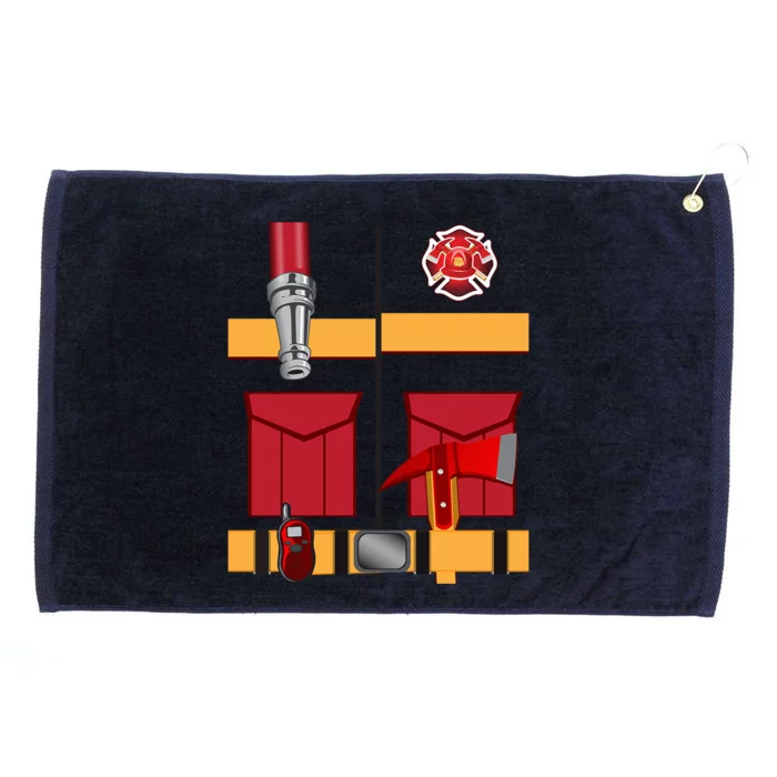 Fire Uniform Firefighter Costume Halloween Diy Gift Grommeted Golf Towel