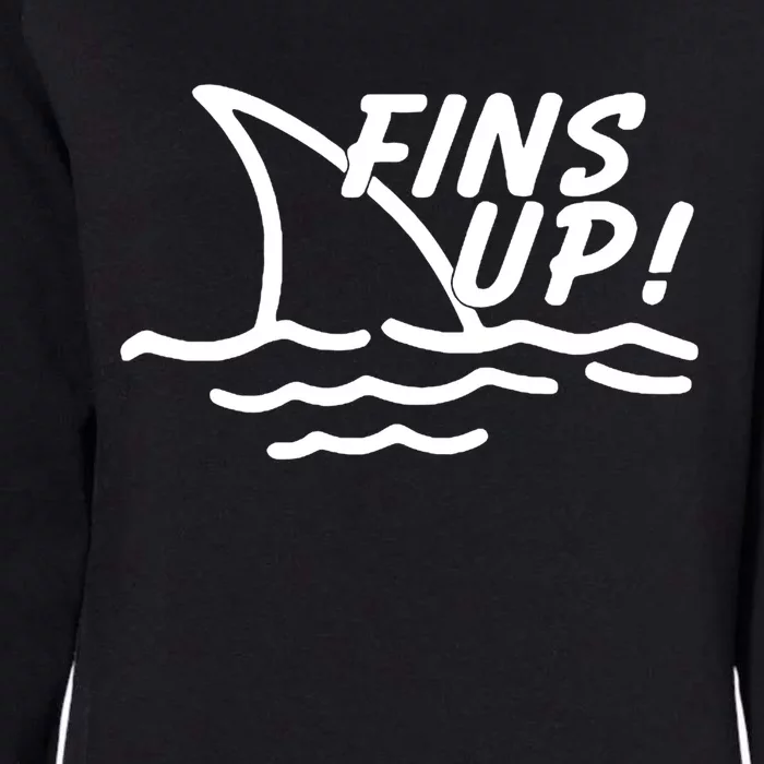 Fins Up Womens California Wash Sweatshirt