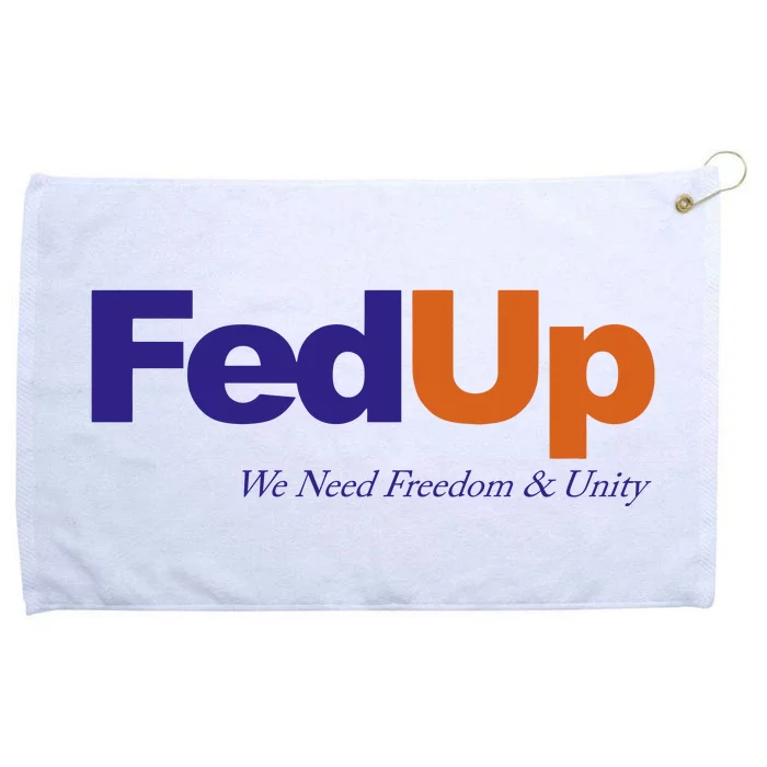 Fed Up Grommeted Golf Towel