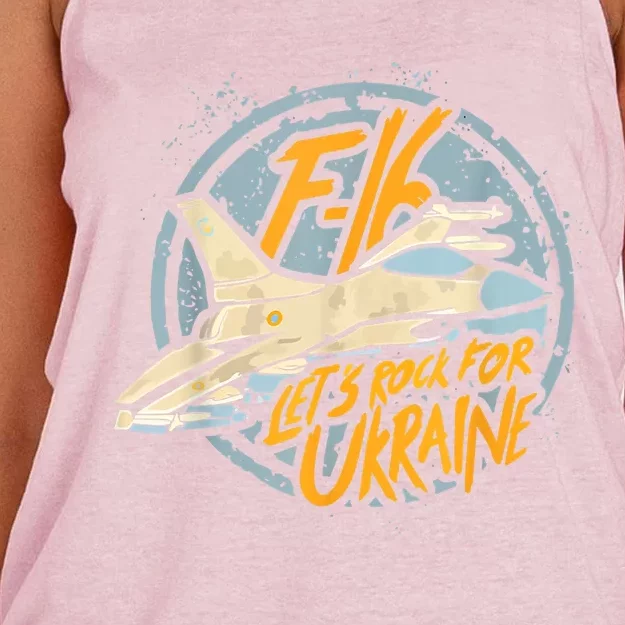 F16 Ukraine Women's Knotted Racerback Tank