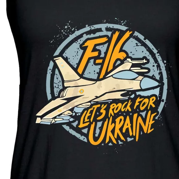 F16 Ukraine Ladies Essential Flowy Tank