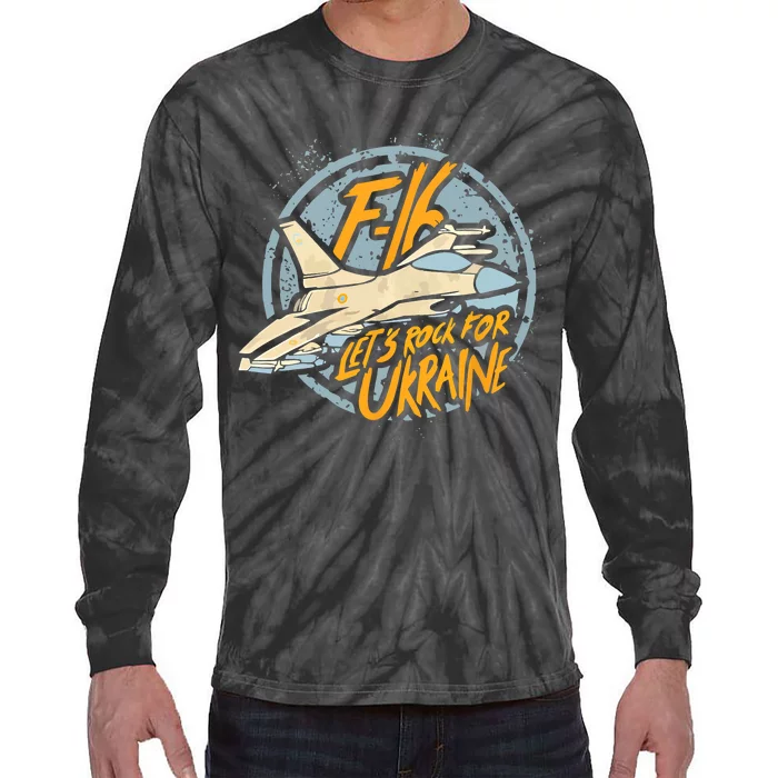 F16 Ukraine Tie-Dye Long Sleeve Shirt