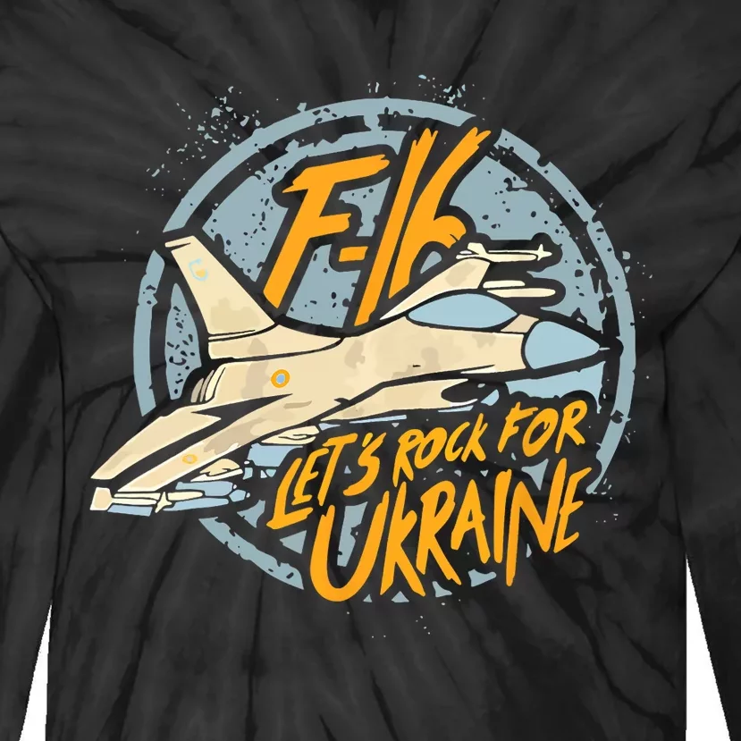 F16 Ukraine Tie-Dye Long Sleeve Shirt