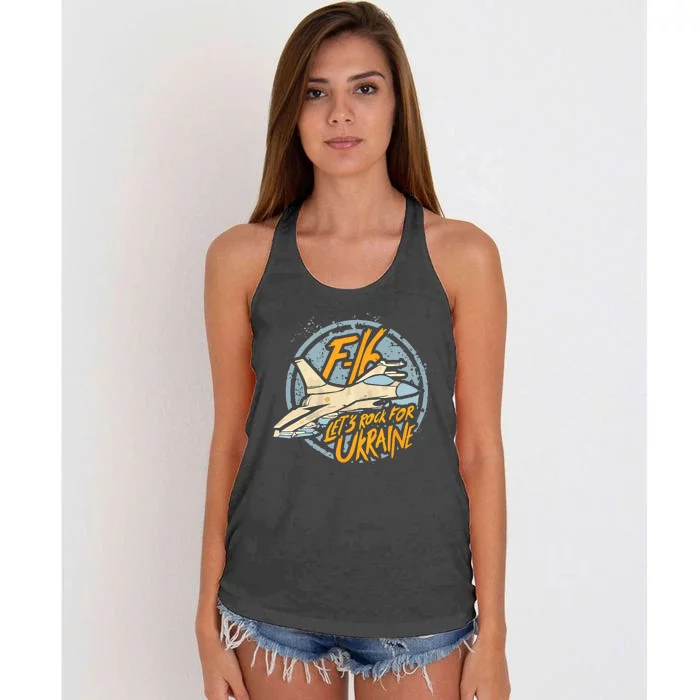 F16 Ukraine Women's Knotted Racerback Tank