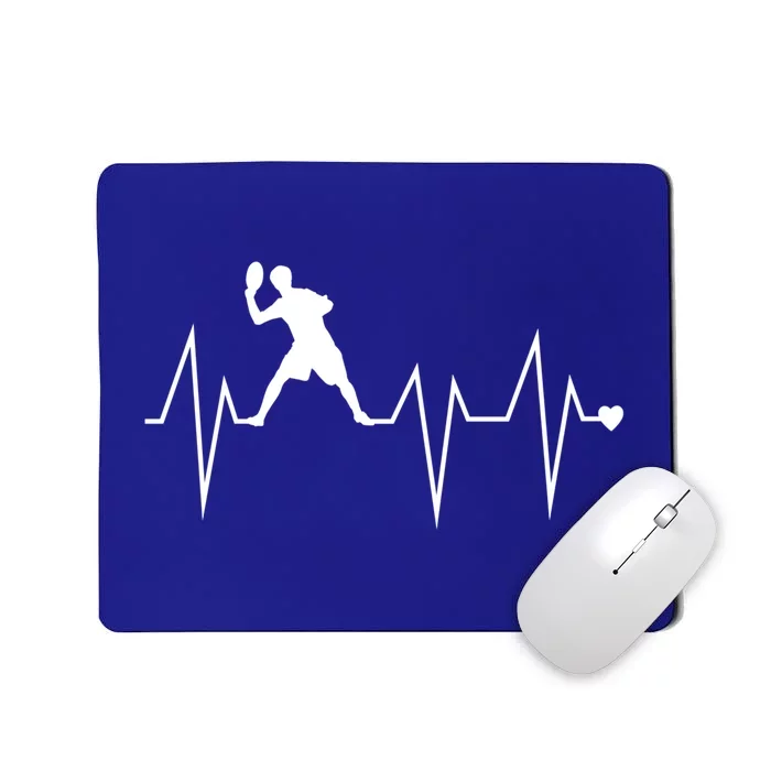 Funny Ultimate Frisbee Player Heartbeat Heart Pulse Rate Ekg Gift Mousepad