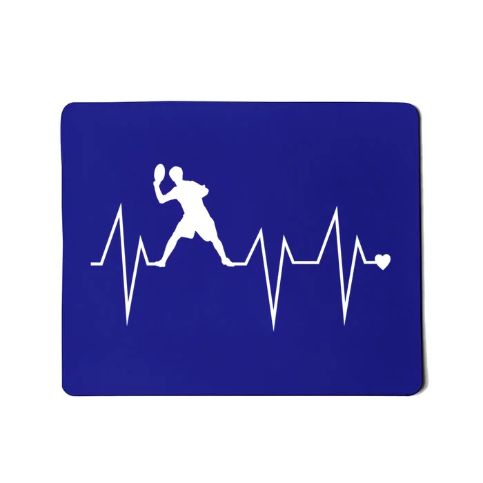 Funny Ultimate Frisbee Player Heartbeat Heart Pulse Rate Ekg Gift Mousepad