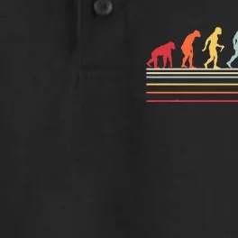 Funny Ultimate Frisbee Player Evolution Dry Zone Grid Performance Polo