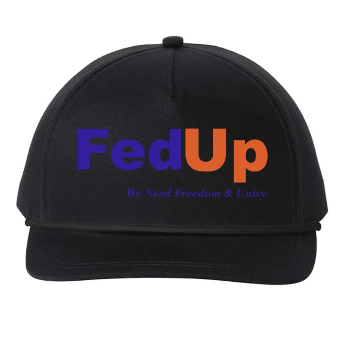 Fed Up Snapback Five-Panel Rope Hat