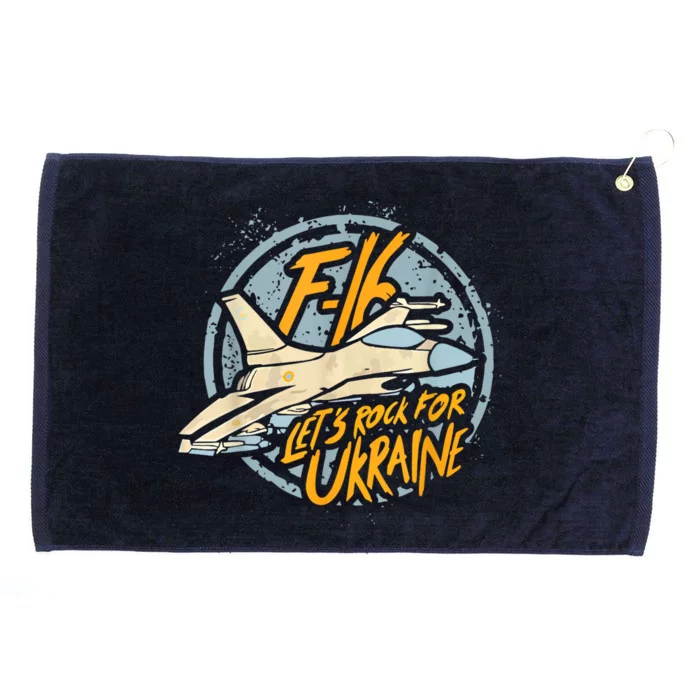 F16 Ukraine Grommeted Golf Towel