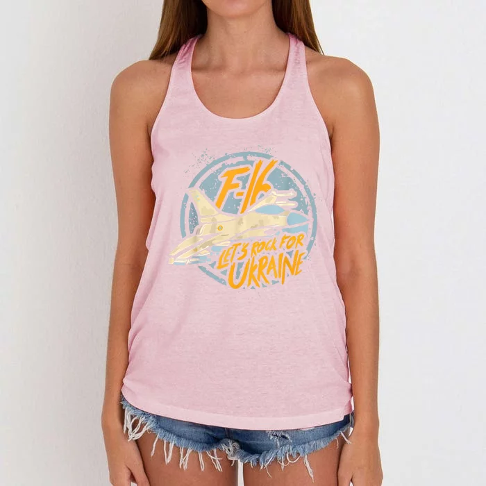 F16 Ukraine Women's Knotted Racerback Tank