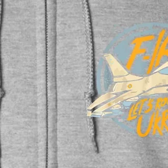 F16 Ukraine Full Zip Hoodie