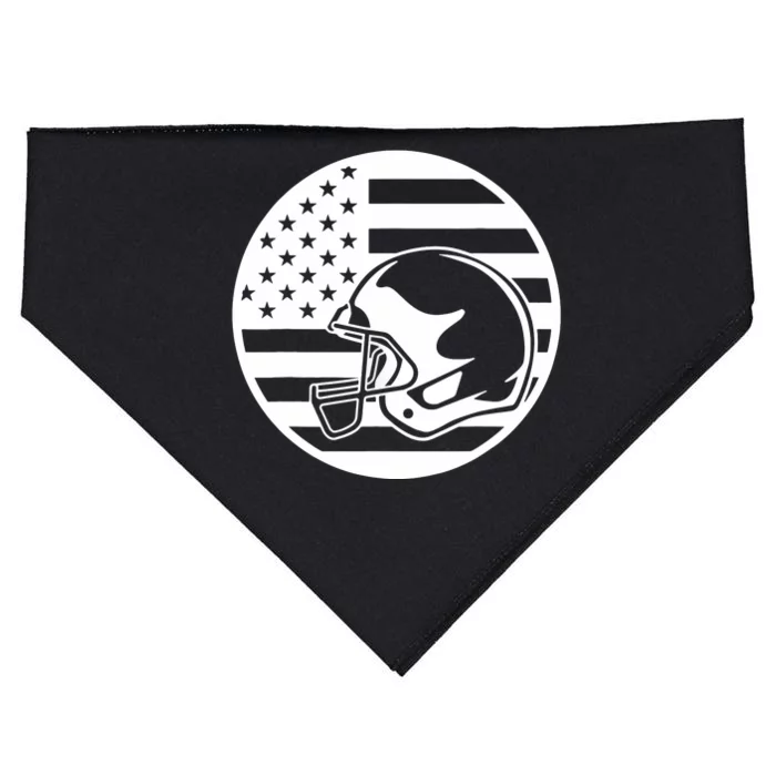 Football USA Flag USA-Made Doggie Bandana