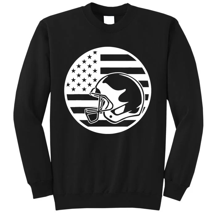 Football USA Flag Tall Sweatshirt