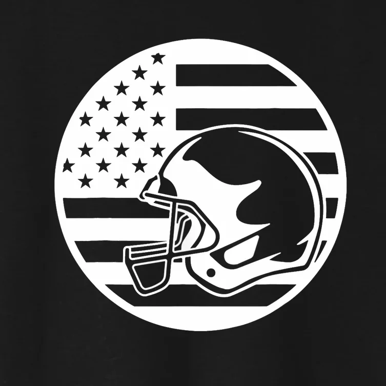 Football USA Flag Women's Crop Top Tee