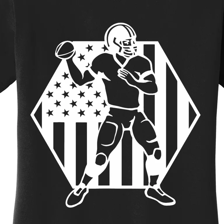 Football USA Flag Women's T-Shirt