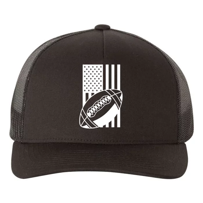 Football USA Flag Yupoong Adult 5-Panel Trucker Hat