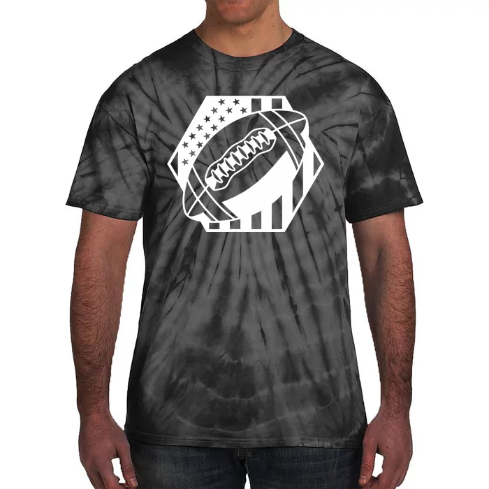 Football USA Flag Tie-Dye T-Shirt