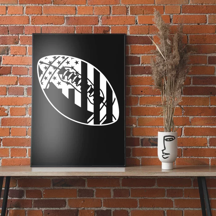 Football USA Flag Poster