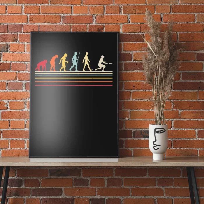 Funny Ultimate Frisbee Player Evolution Poster