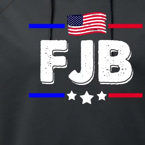 FJB US Flag F Joe Biden Performance Fleece Hoodie