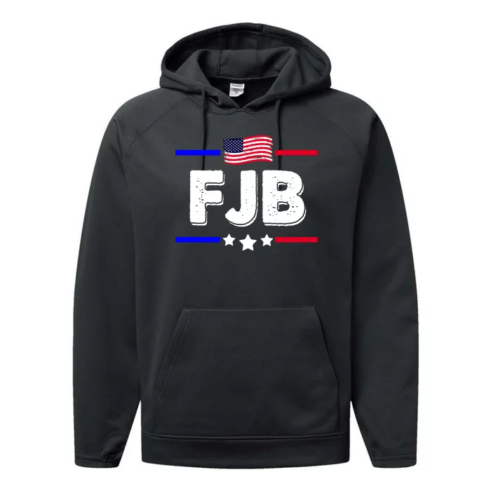 FJB US Flag F Joe Biden Performance Fleece Hoodie