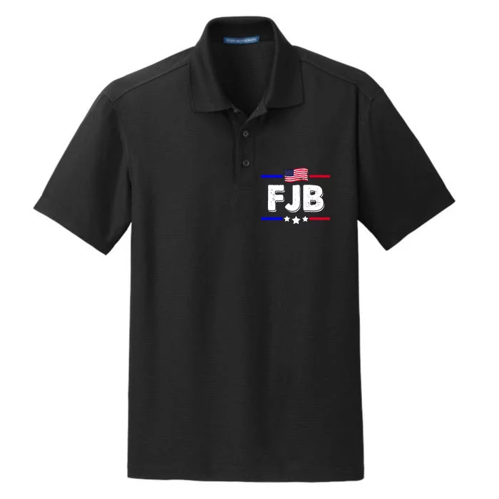 FJB US Flag F Joe Biden Dry Zone Grid Performance Polo