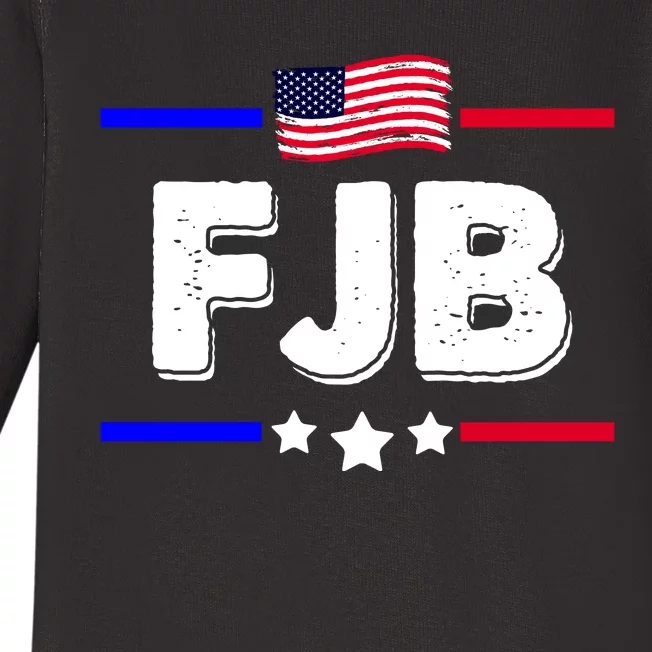 FJB US Flag F Joe Biden Baby Long Sleeve Bodysuit