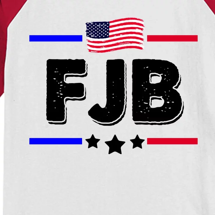 FJB US Flag F Joe Biden Kids Colorblock Raglan Jersey