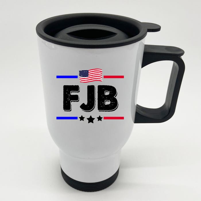 FJB US Flag F Joe Biden Front & Back Stainless Steel Travel Mug