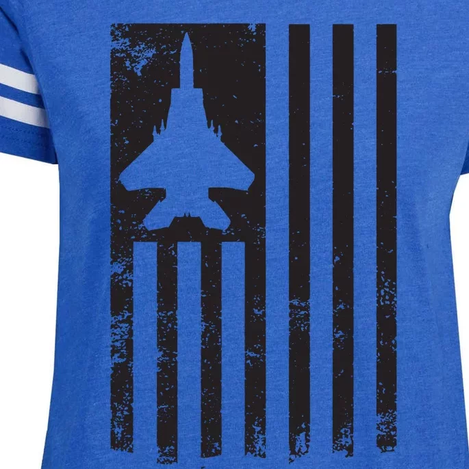 F15 USA FLAG Eagle Fighter Jet For Usaf Pilot Or Crew Enza Ladies Jersey Football T-Shirt