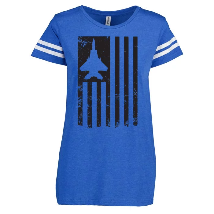 F15 USA FLAG Eagle Fighter Jet For Usaf Pilot Or Crew Enza Ladies Jersey Football T-Shirt