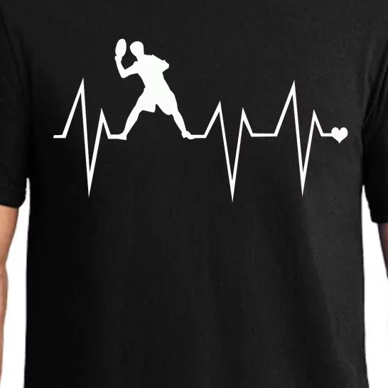 Funny Ultimate Frisbee Player Heartbeat Heart Pulse Rate Ekg Gift Pajama Set