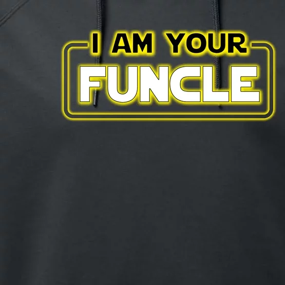 Funny Uncle Gift Cool Uncle Performance Fleece Hoodie