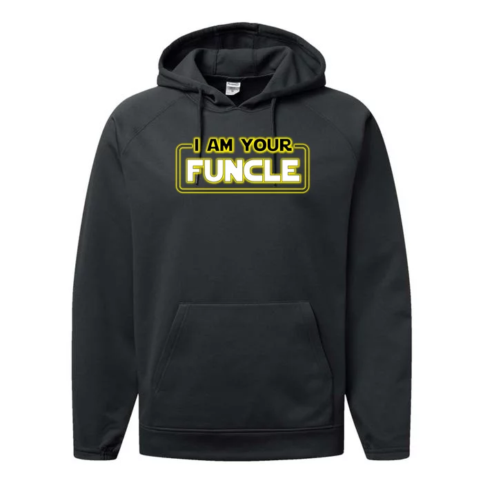 Funny Uncle Gift Cool Uncle Performance Fleece Hoodie