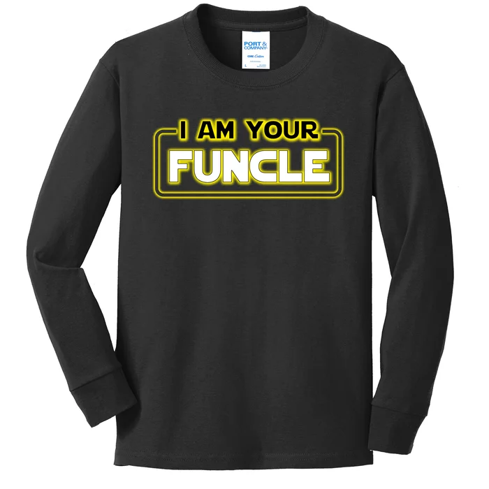 Funny Uncle Gift Cool Uncle Kids Long Sleeve Shirt