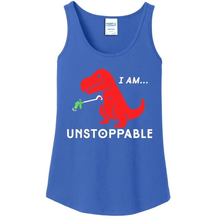 Funny Unstoppable Gift Funny TRex Dinosaur Gift Ladies Essential Tank