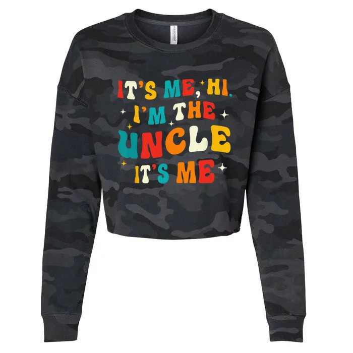 Funny Uncle Gifts Cool Uncle Cropped Pullover Crew